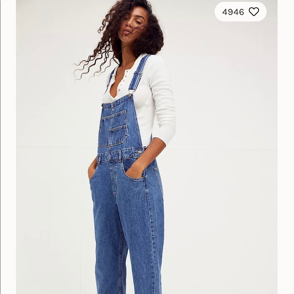 Free People ziggy denim overalls